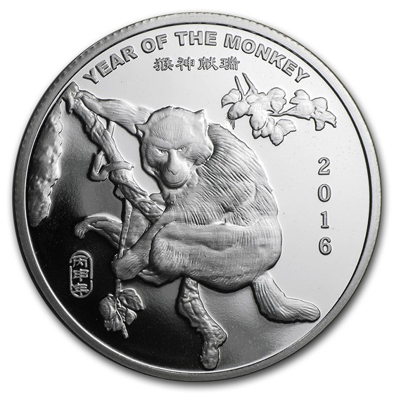 1 oz Silver Round - APMEX (2016 Year of the Monkey) 1 oz Silver Round - APMEX (2016 Year of the Monkey)